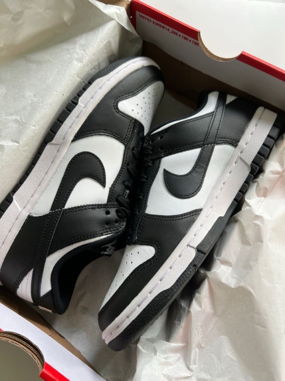 Nike Men’s Dunk Low — Black & White Leather Sneakers